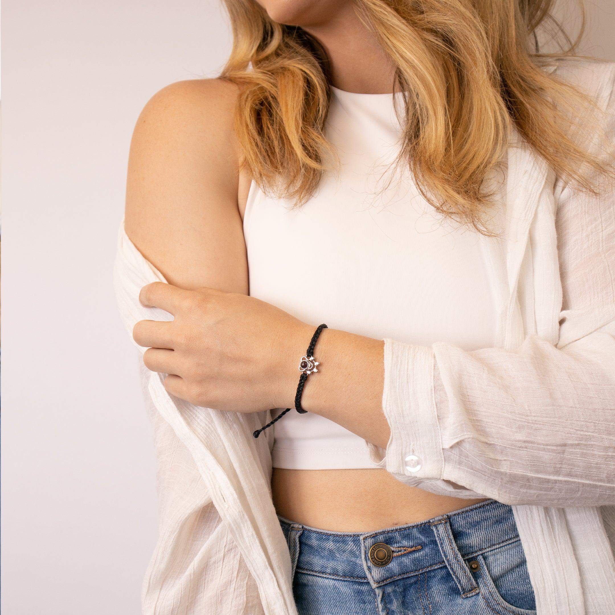 Eternity's Paw Photo Bracelet - Elegant Eternity