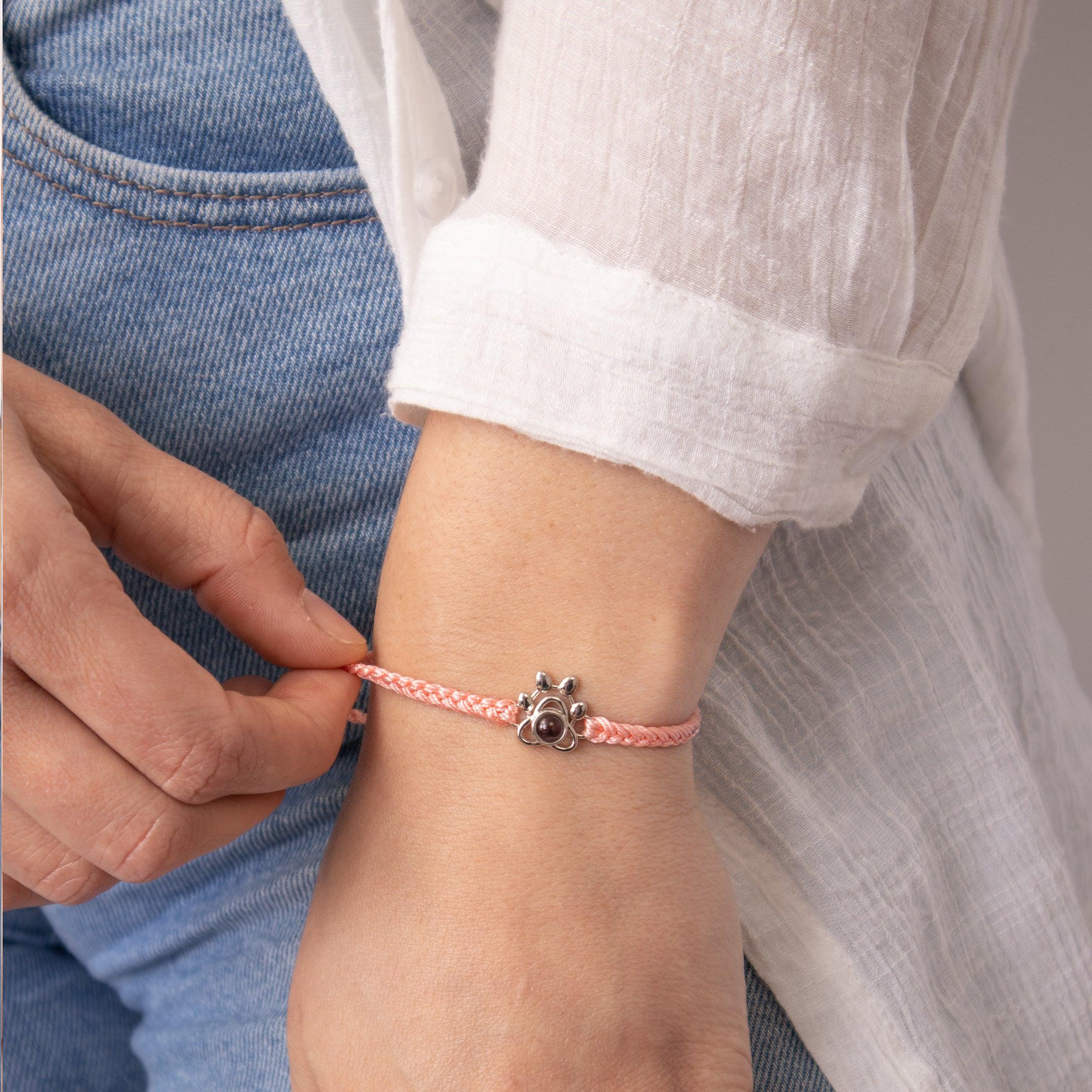 Eternity's Paw Photo Bracelet - Elegant Eternity