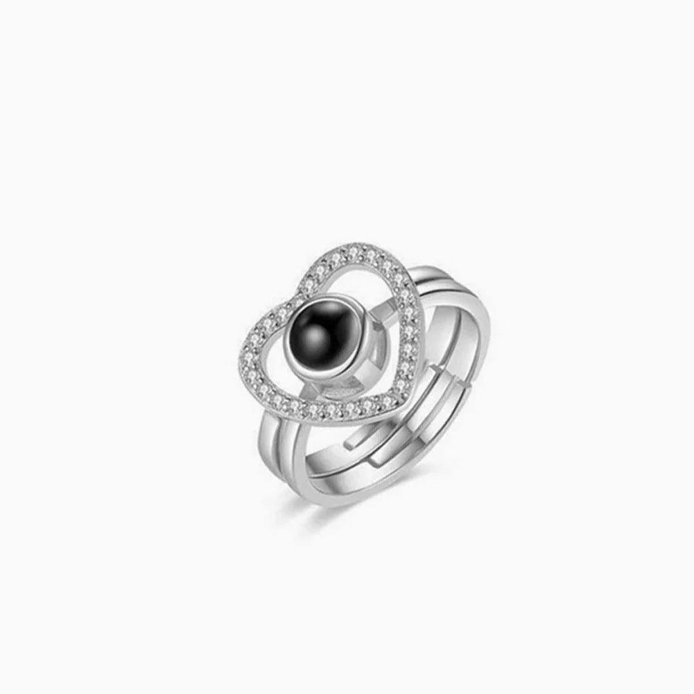 Eternity's Twilight Photo Ring - Elegant Eternity