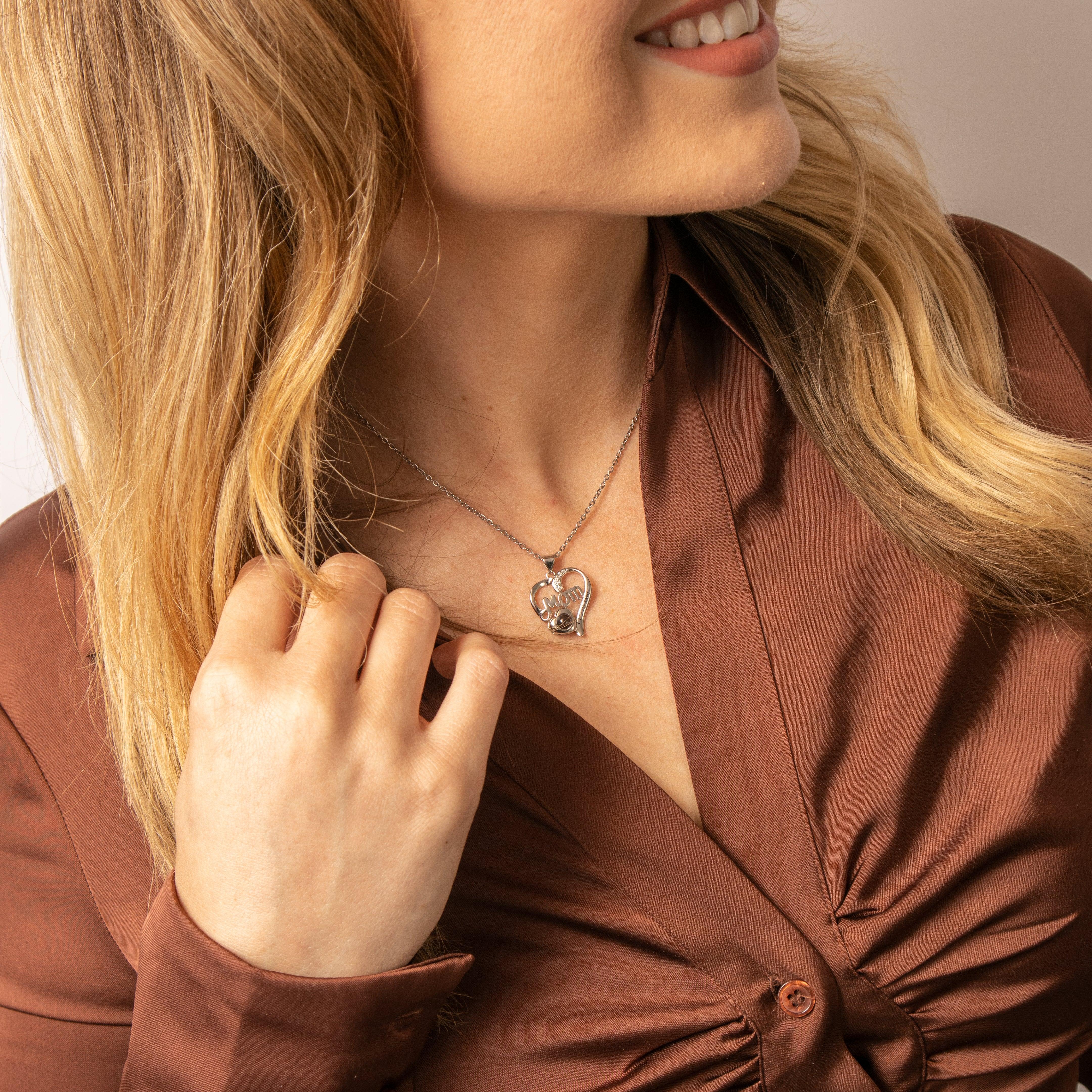 Eternity's Mom Love Photo Necklace - Elegant Eternity