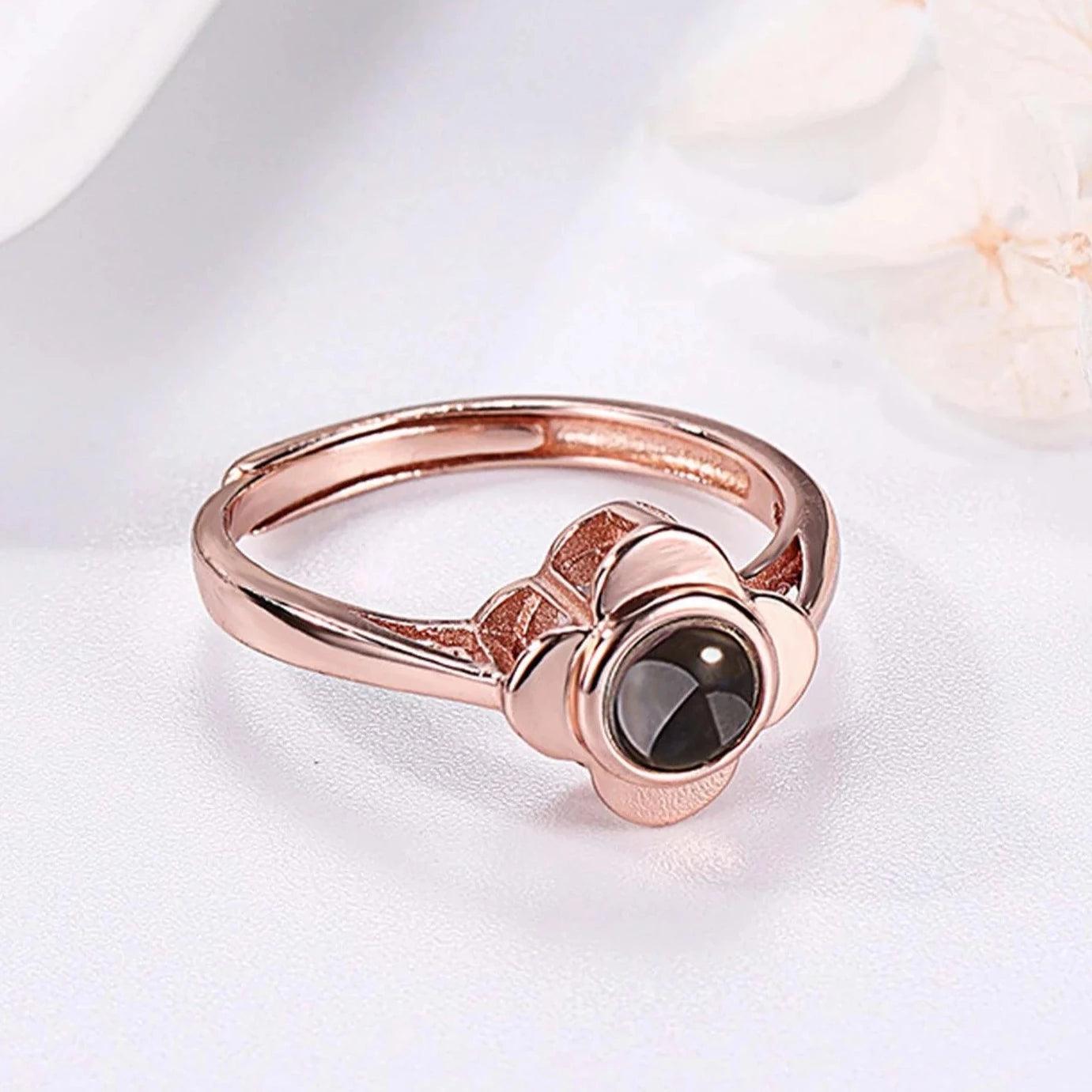 Eternity's Harmony Photo Ring - Elegant Eternity