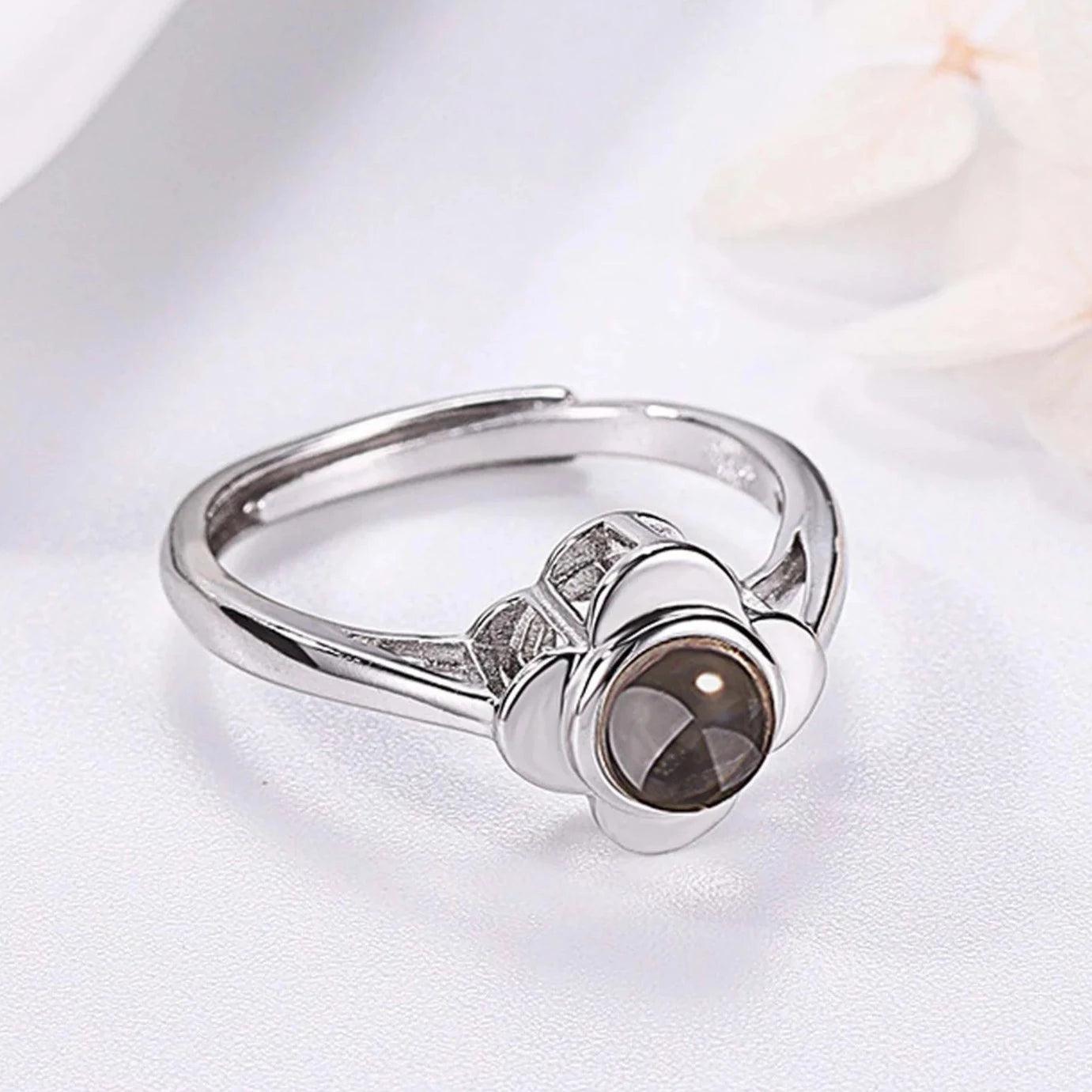 Eternity's Harmony Photo Ring - Elegant Eternity
