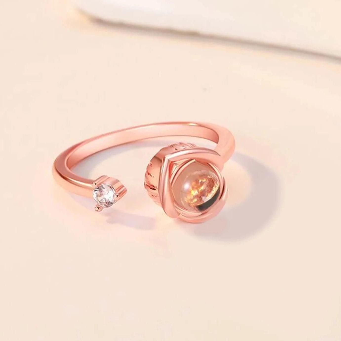 Eternity's Serenity Photo Ring - Elegant Eternity