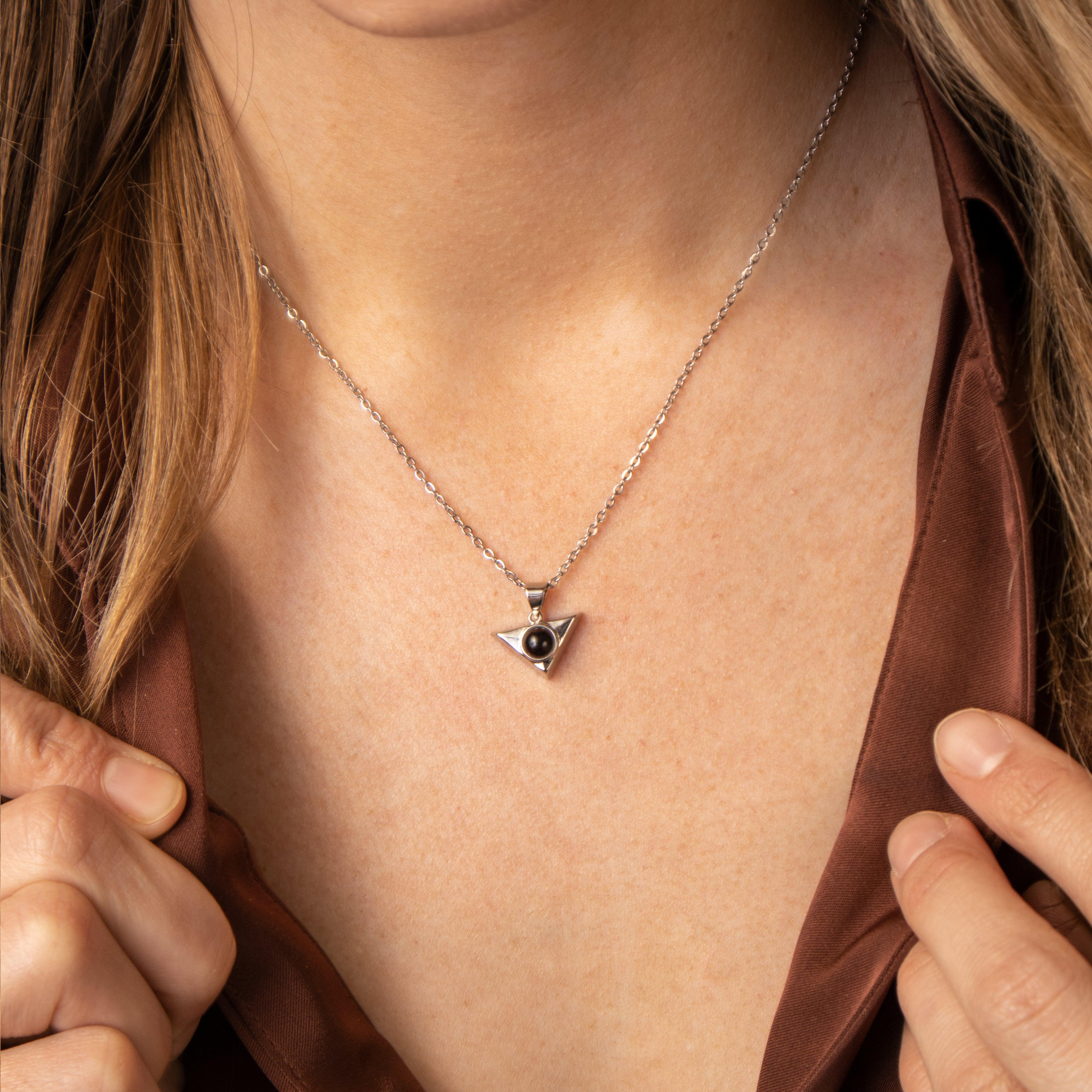 Eternity's Trinity Photo Necklace - Elegant Eternity