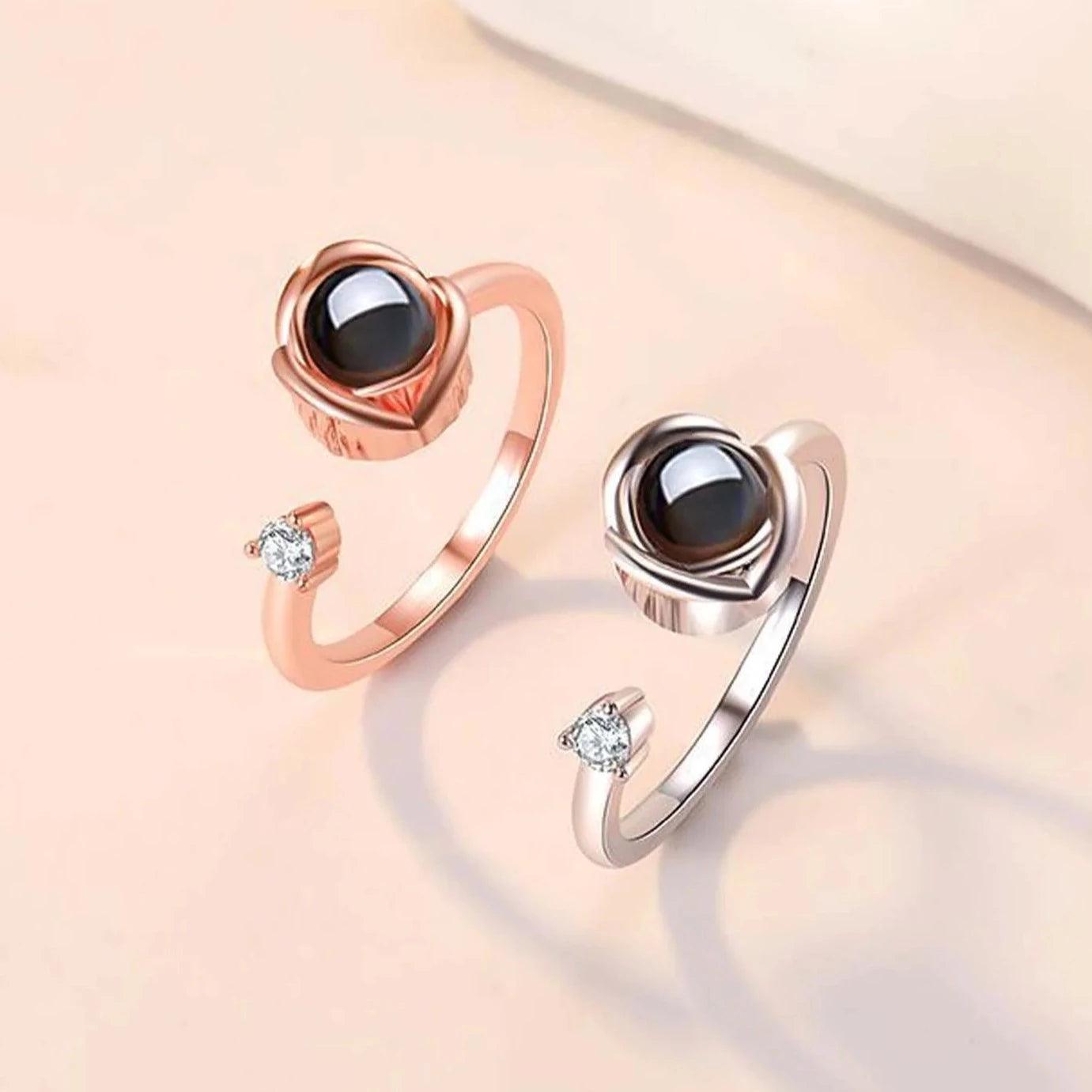 Eternity's Serenity Photo Ring - Elegant Eternity