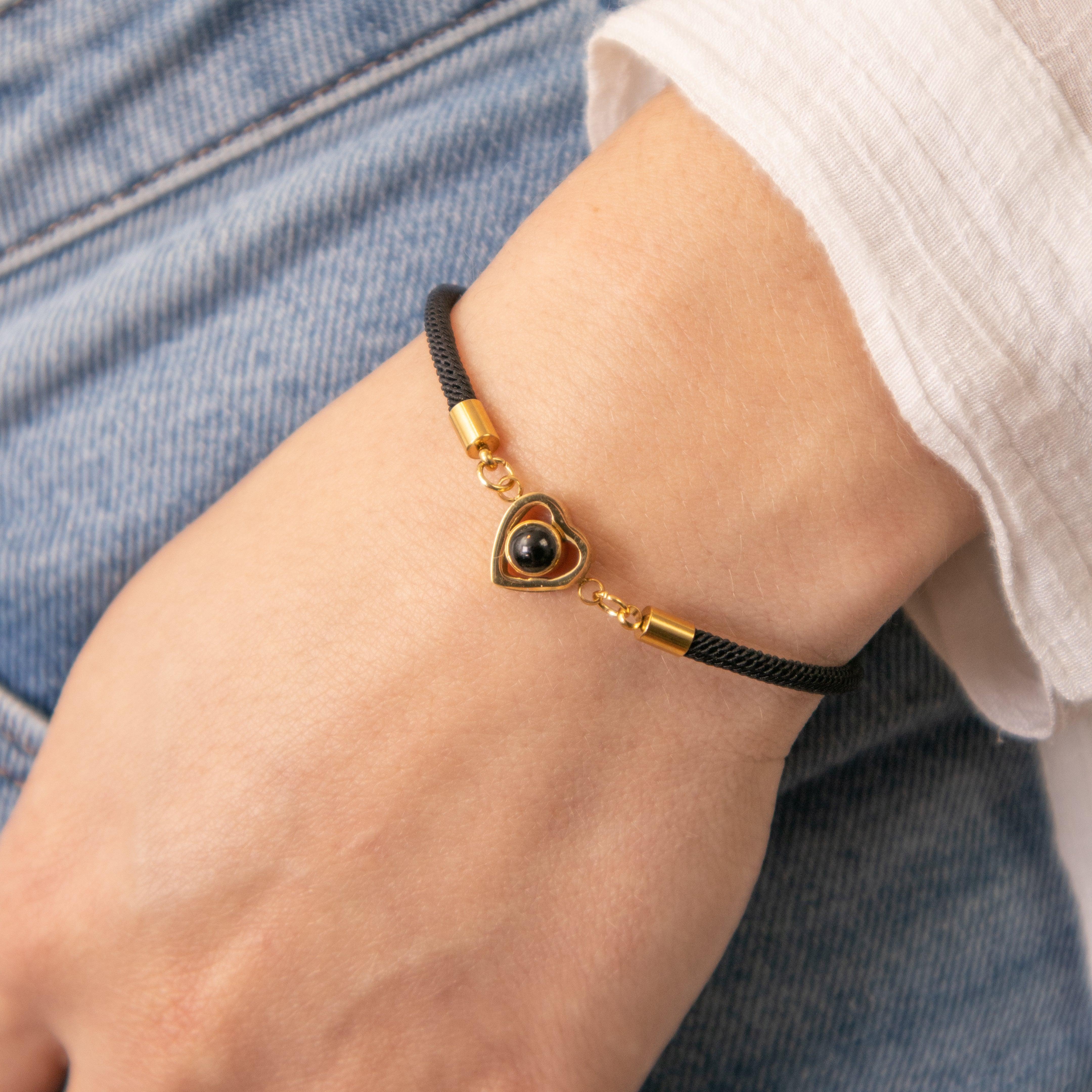 Eternity's Embrace Photo Bracelet - Elegant Eternity