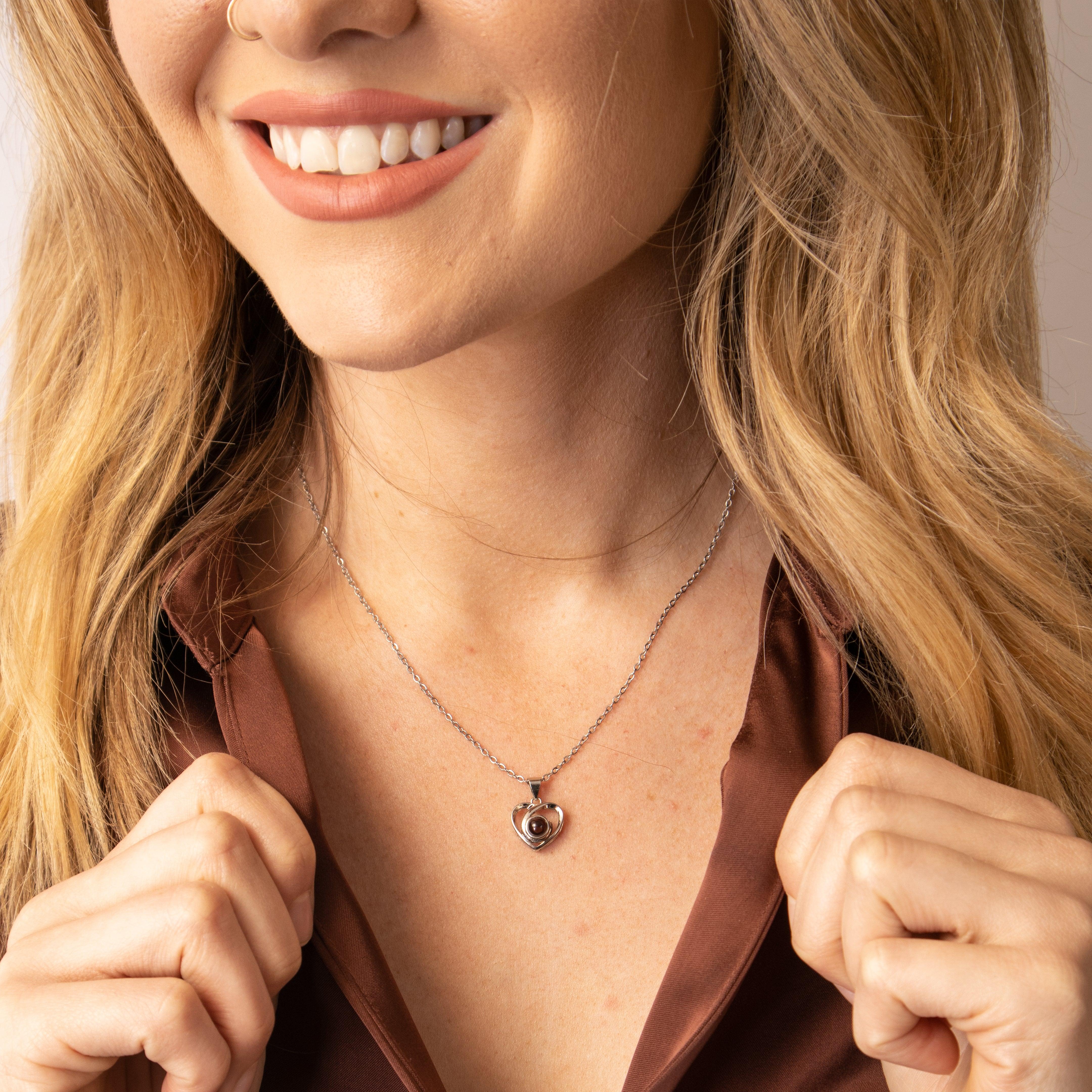 Eternity's Devotion Photo Necklace - Elegant Eternity