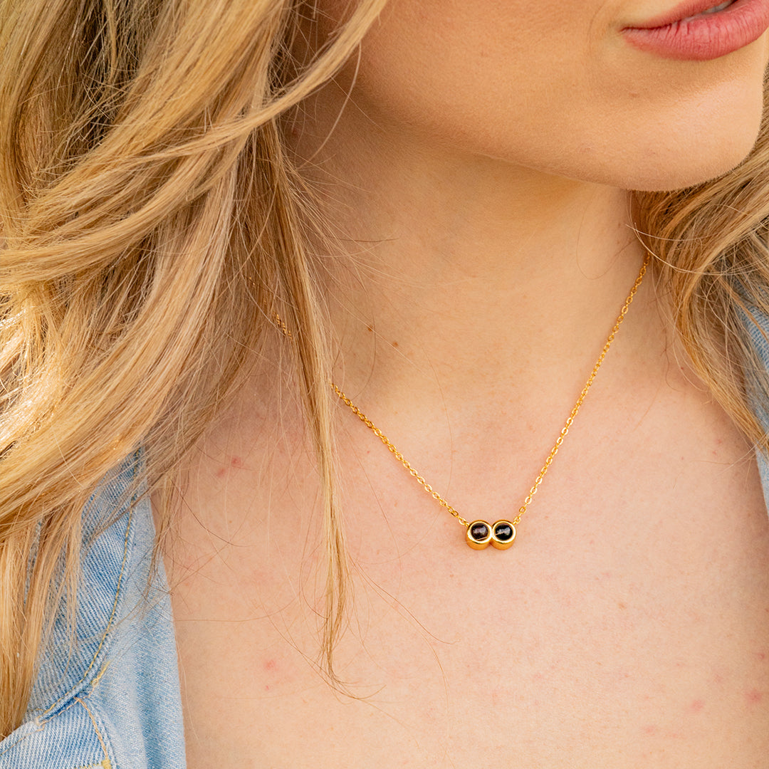 Eternity's Horizon Duo Photo Necklace