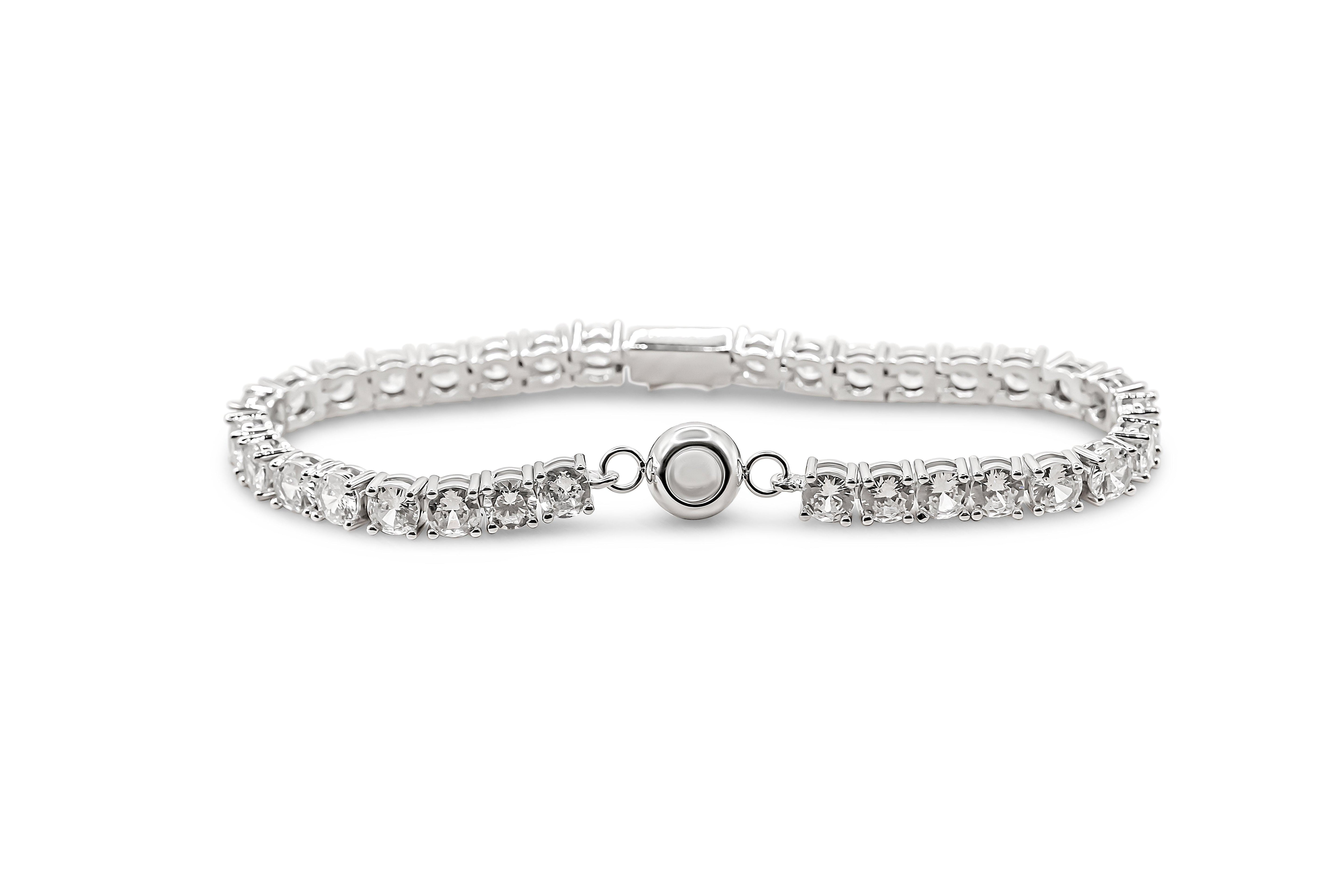 Eternity's Tennis Photo Bracelet - Elegant Eternity