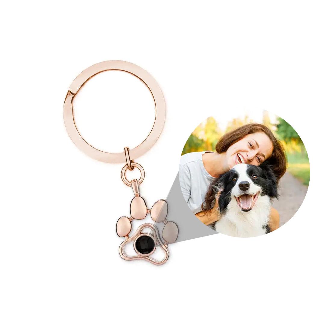 Eternity's Paw Photo Keychain - Elegant Eternity