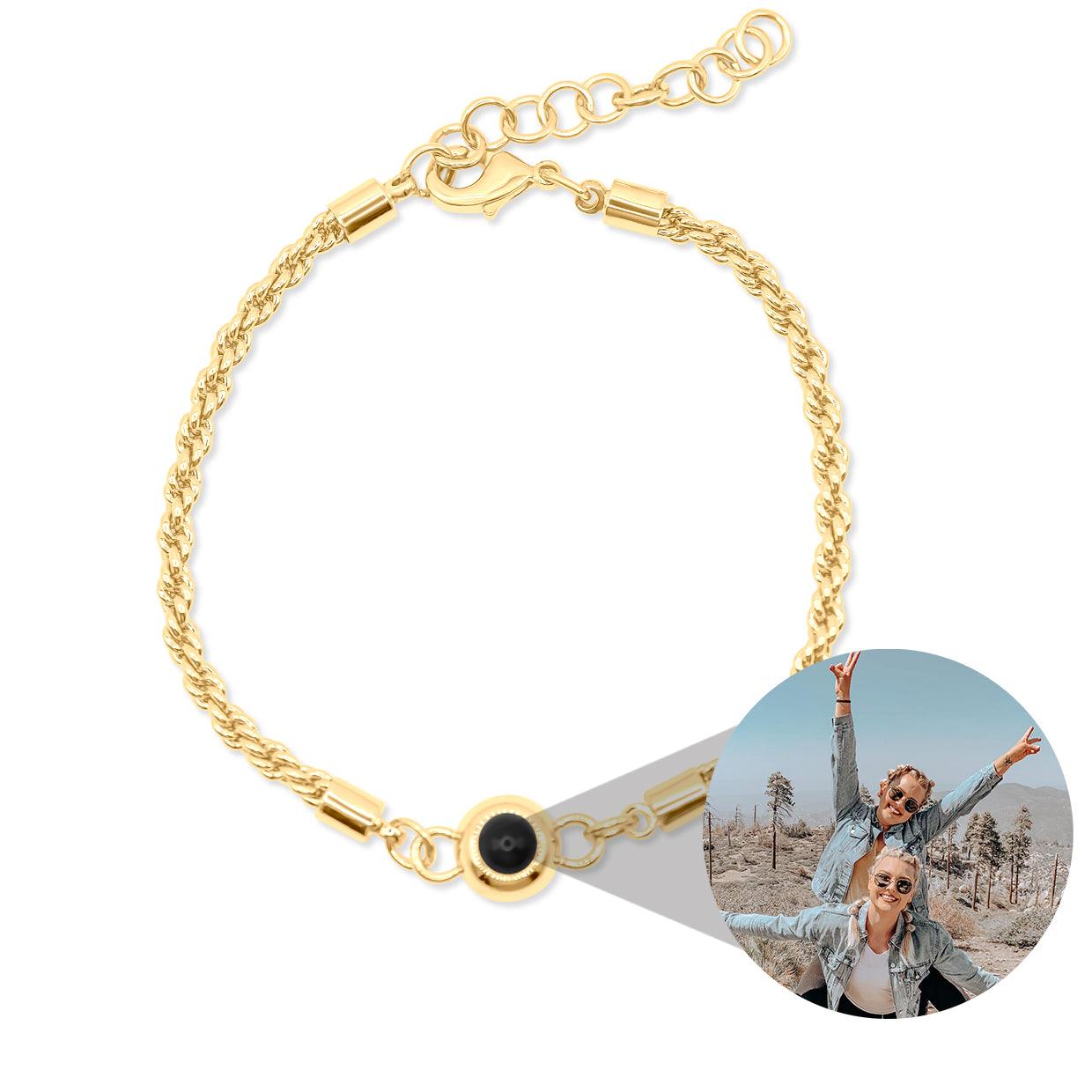 Eternity's Rope Photo Bracelet - Elegant Eternity