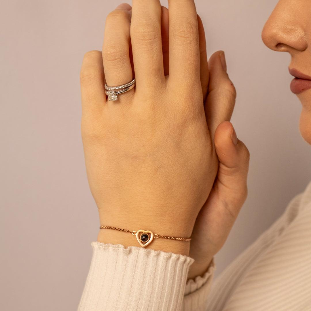 Eternity's Love Bliss Photo Bracelet - Elegant Eternity
