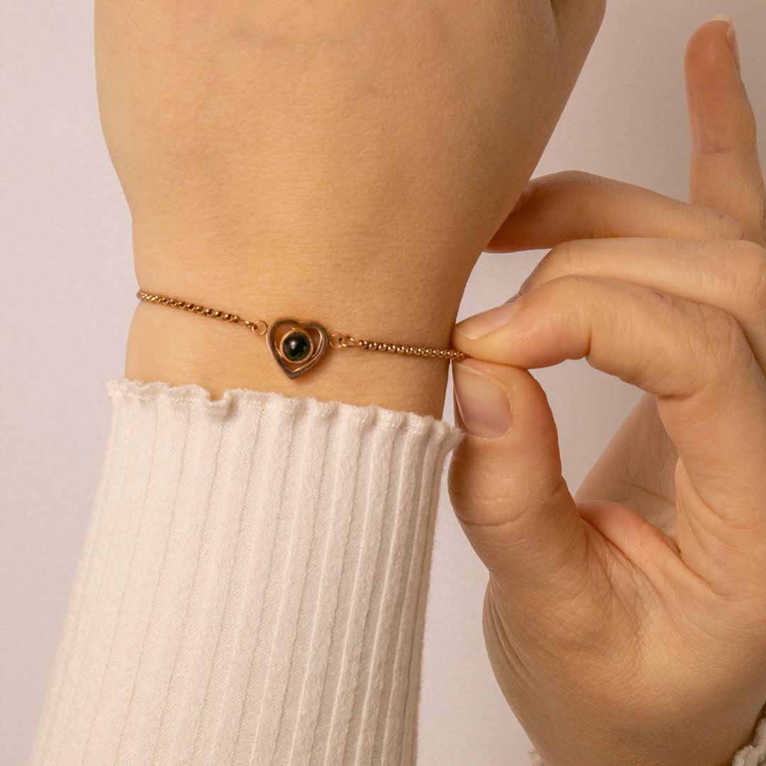 Eternity's Love Bliss Photo Bracelet - Elegant Eternity