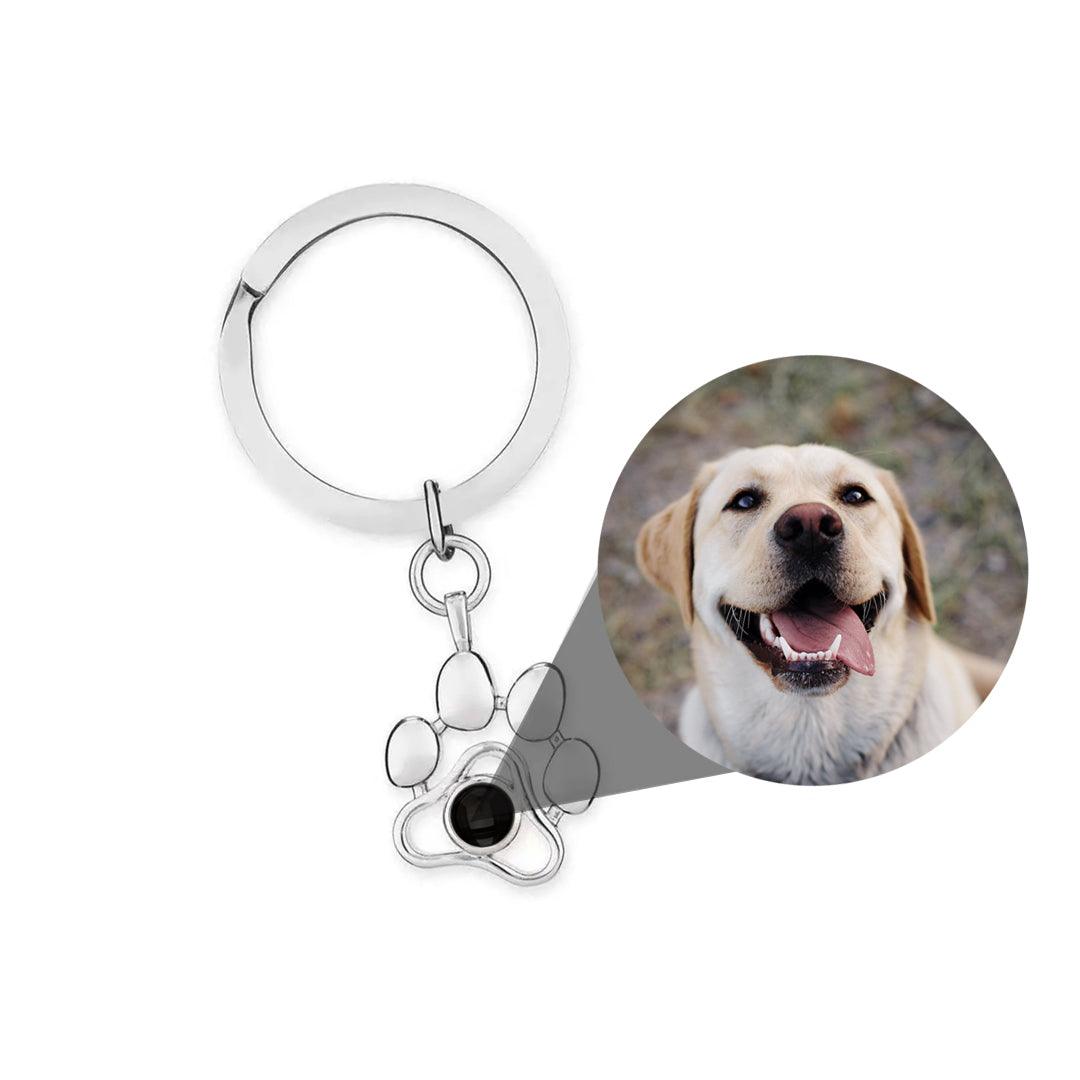 Eternity's Paw Photo Keychain - Elegant Eternity
