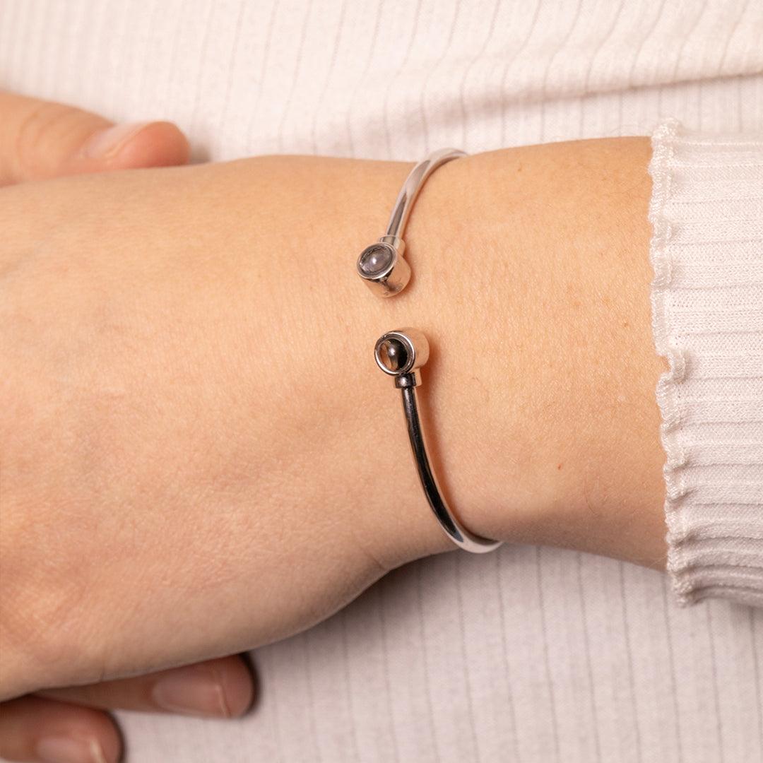 Eternity's Oasis Duo Photo Bracelet - Elegant Eternity