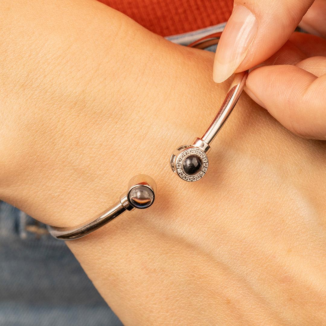Eternity's Clarity Duo Photo Bracelet - Elegant Eternity