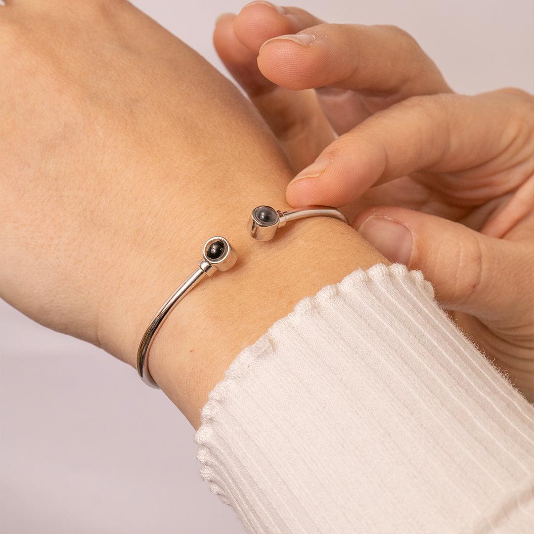 Eternity's Oasis Duo Photo Bracelet - Elegant Eternity