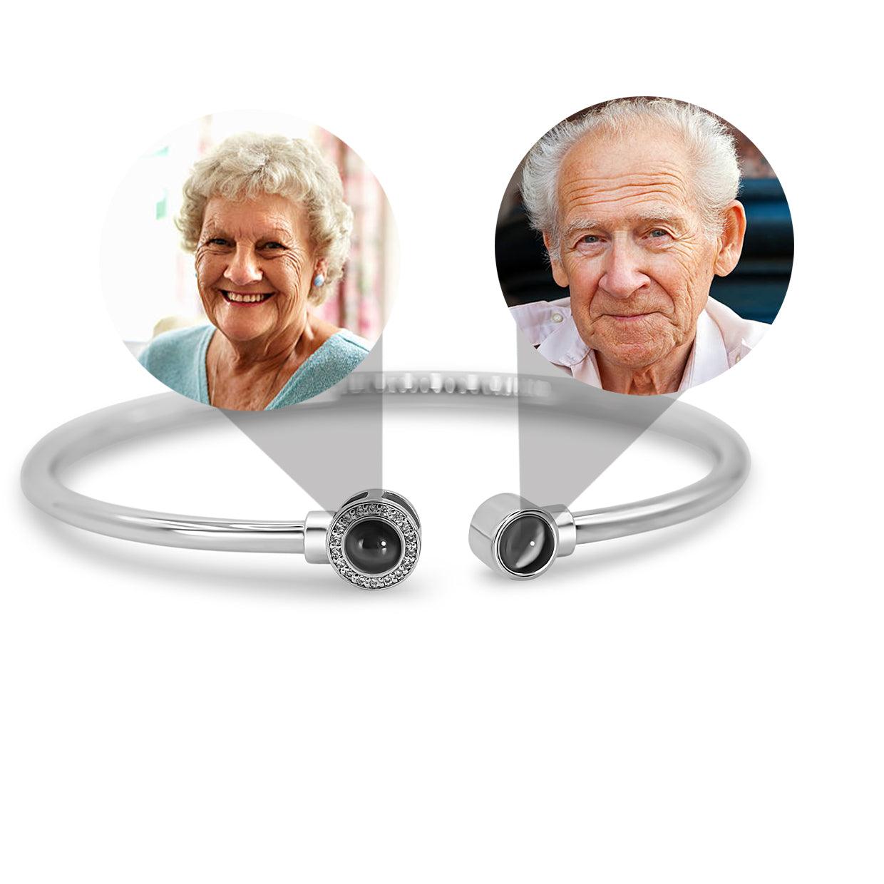 Eternity's Clarity Duo Photo Bracelet - Elegant Eternity