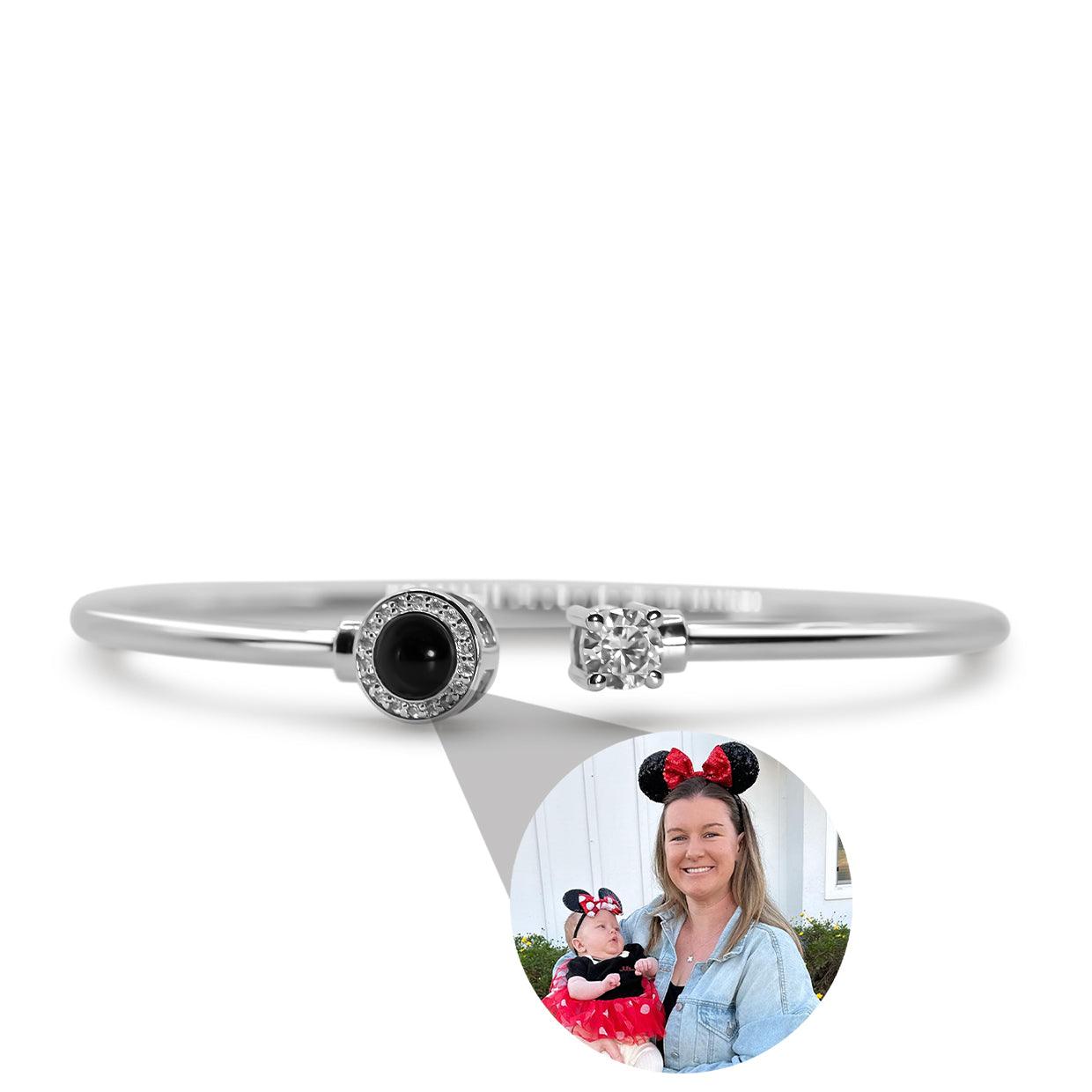 Eternity's Twin Luxe Photo Bracelet - Elegant Eternity