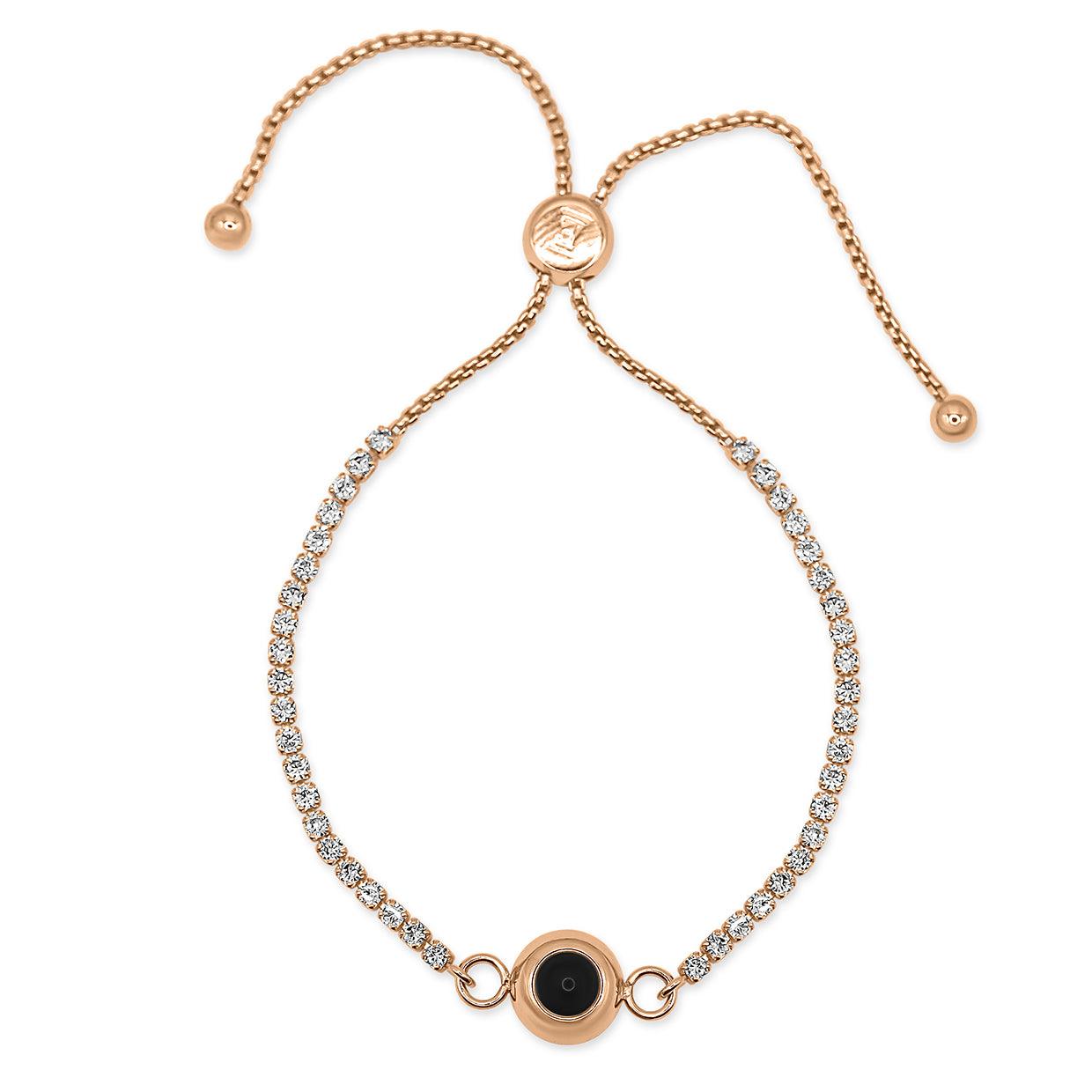 Eternity's Slider Tennis Photo Bracelet - Elegant Eternity