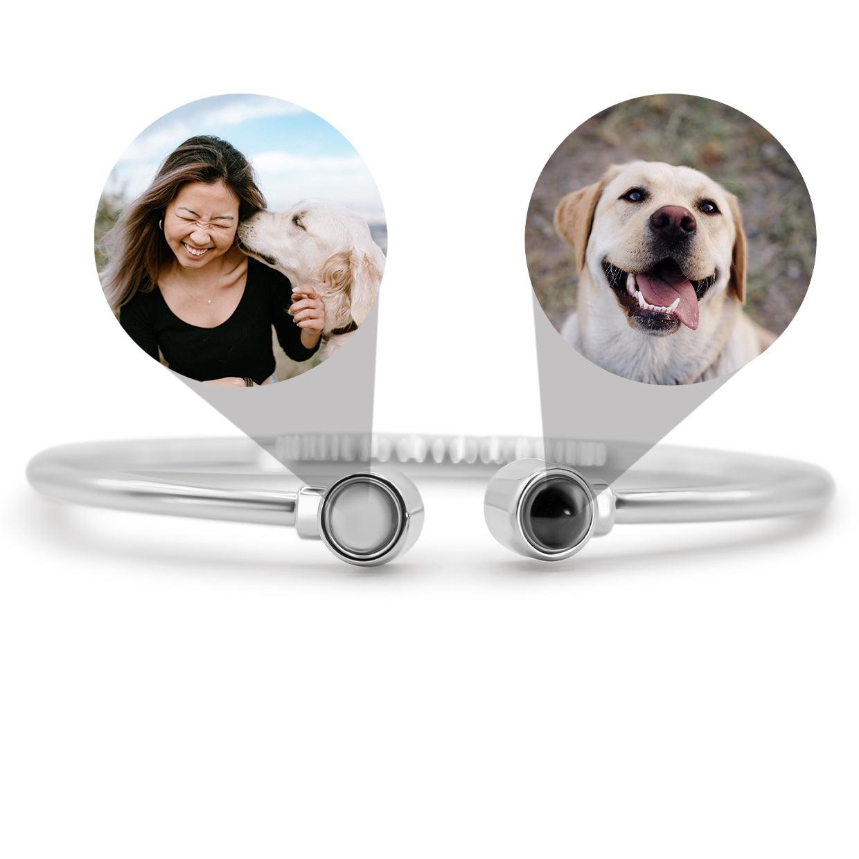Eternity's Oasis Duo Photo Bracelet - Elegant Eternity