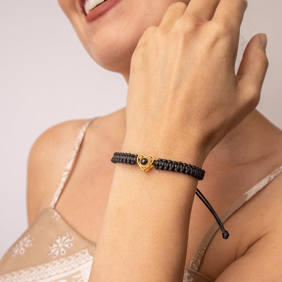 Eternity's Love Spark Photo Bracelet - Elegant Eternity