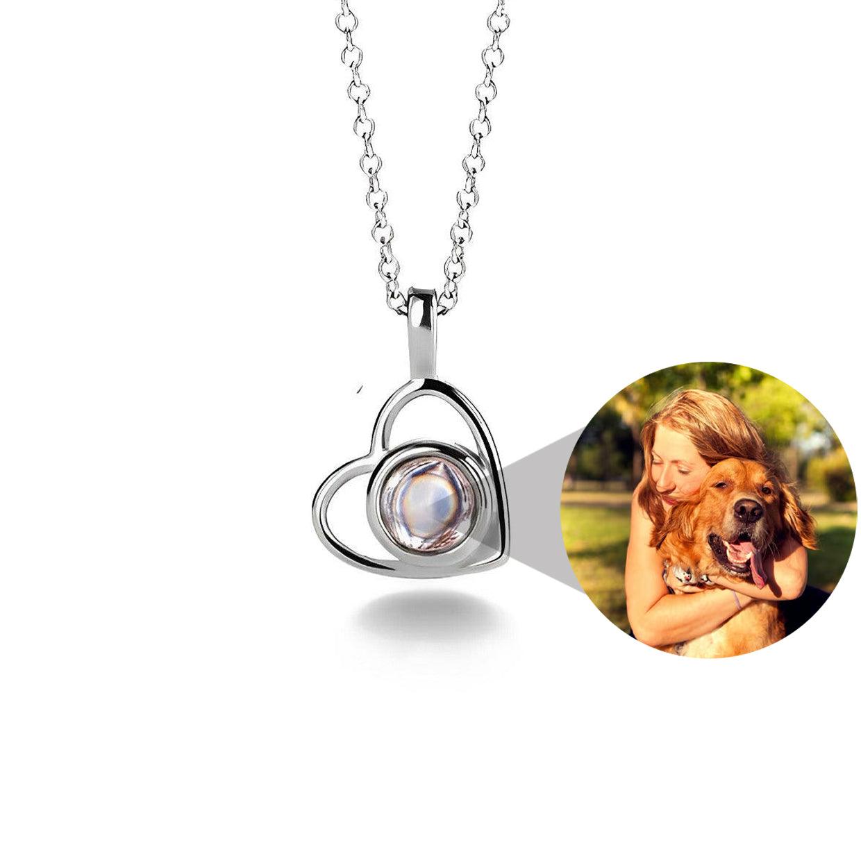 Eternity's Embrace Photo Necklace - Elegant Eternity