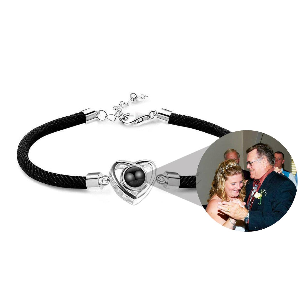 Eternity's Embrace Photo Bracelet - Elegant Eternity