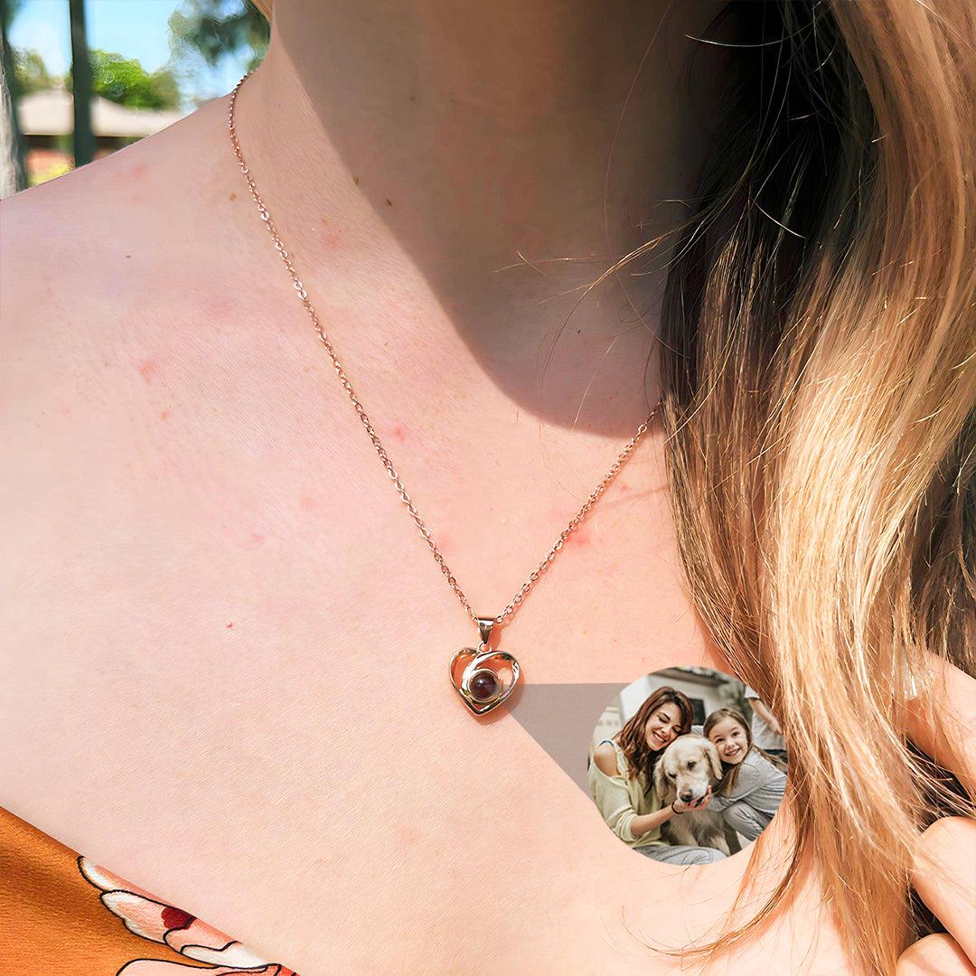 Eternity's Devotion Photo Necklace - Elegant Eternity
