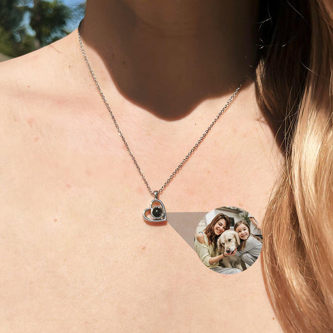 Eternity's Embrace Photo Necklace - Elegant Eternity
