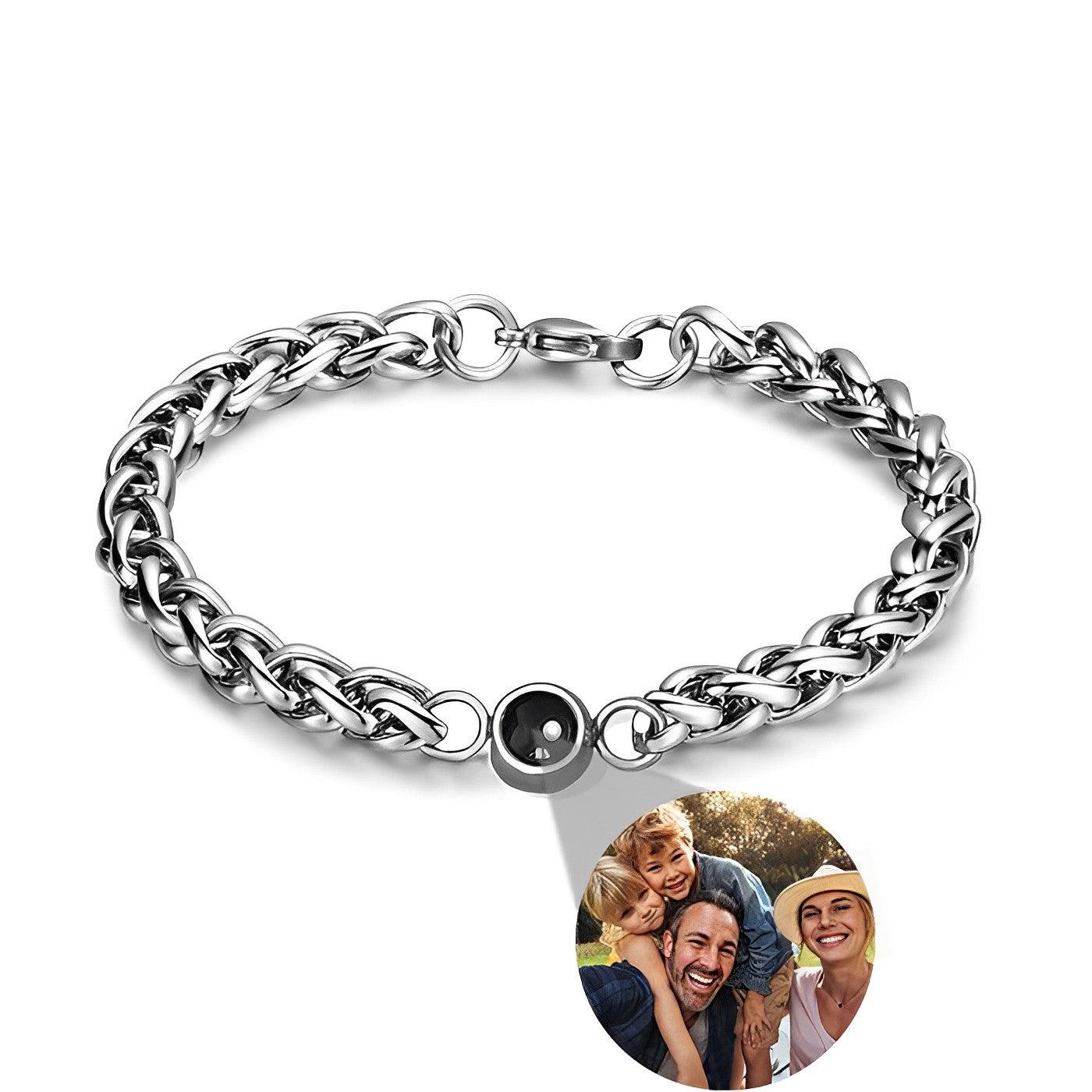 Eternity's Intertwine Photo Bracelet - Elegant Eternity