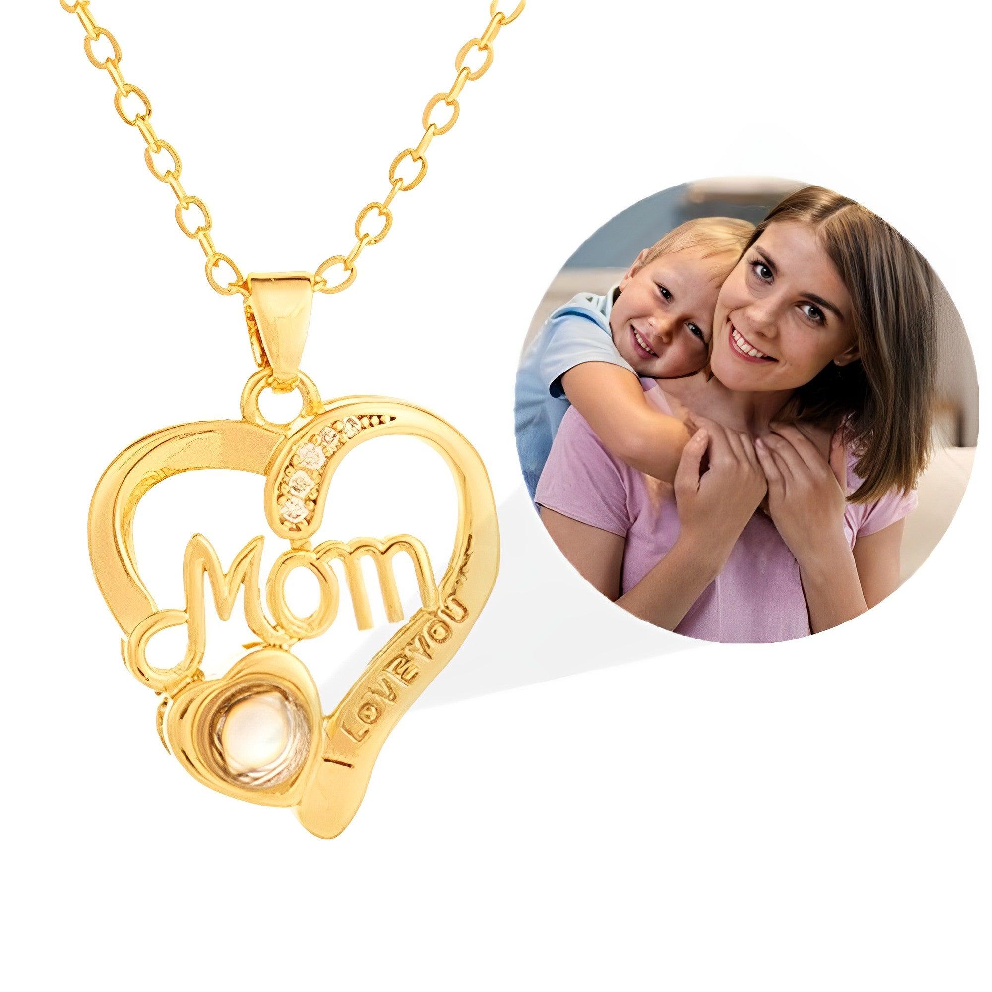 Eternity's Mom Love Photo Necklace - Elegant Eternity
