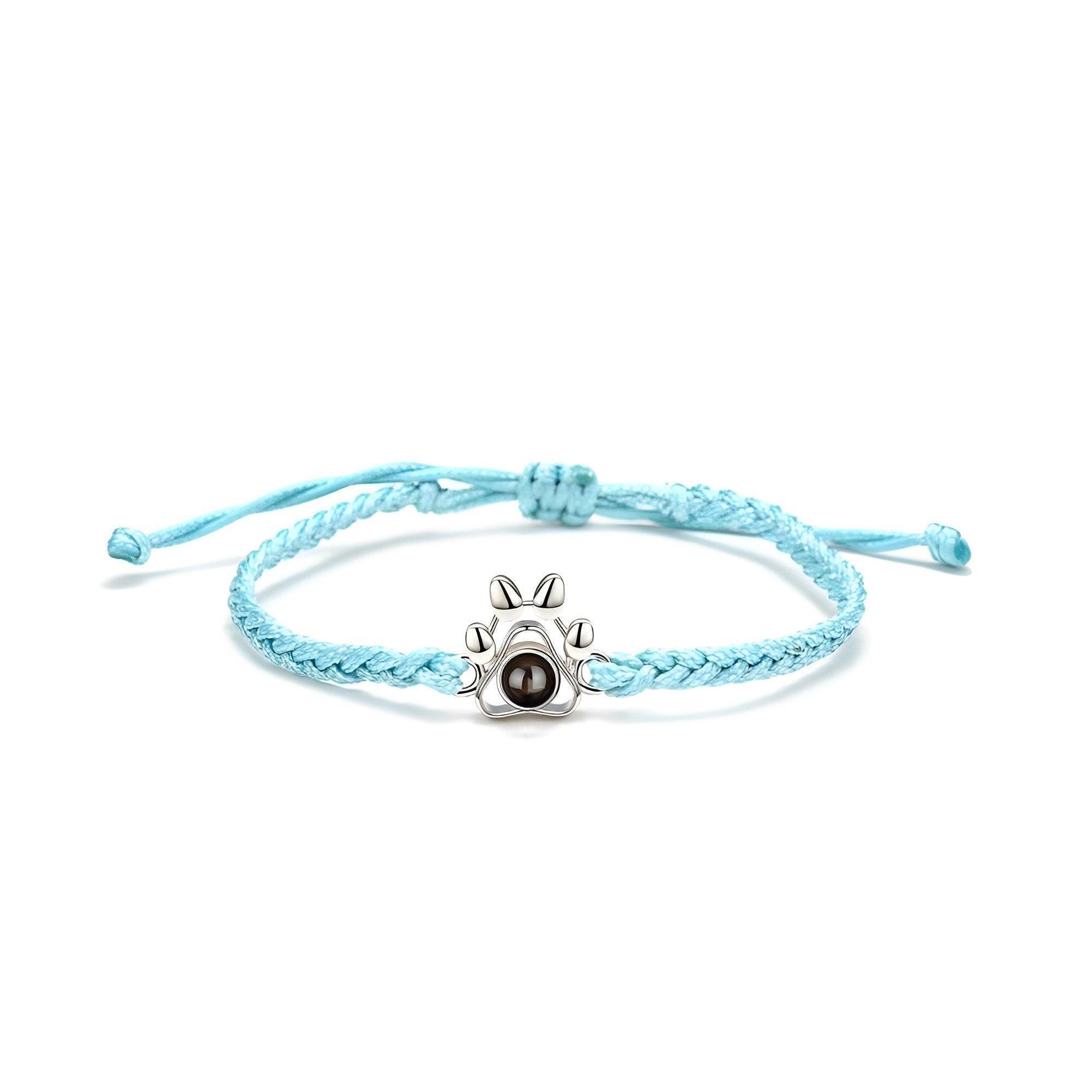 Eternity's Paw Photo Bracelet - Elegant Eternity