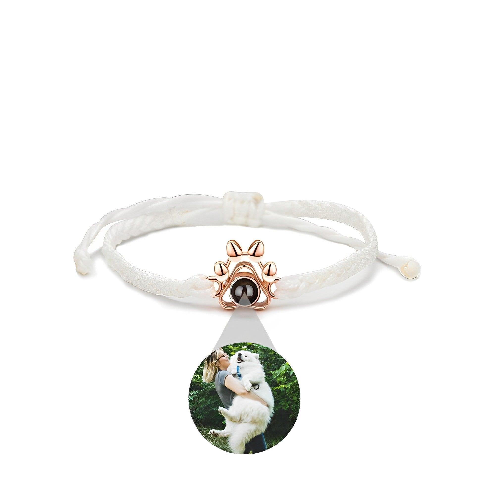 Eternity's Paw Photo Bracelet - Elegant Eternity