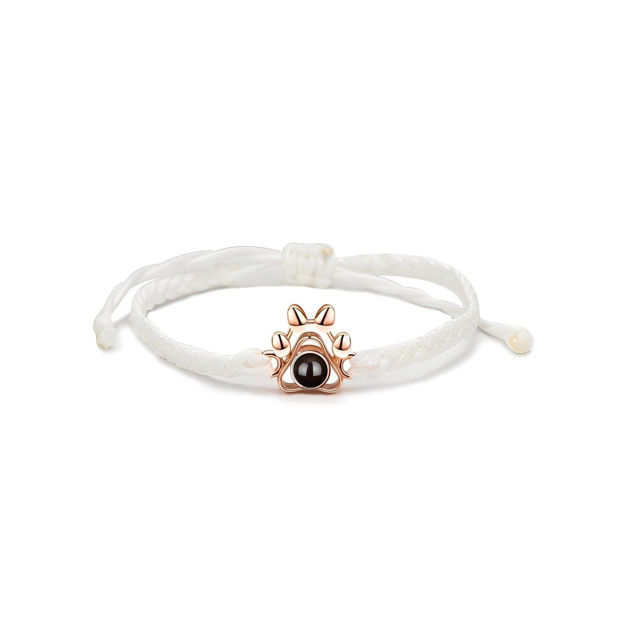 Eternity's Paw Photo Bracelet - Elegant Eternity