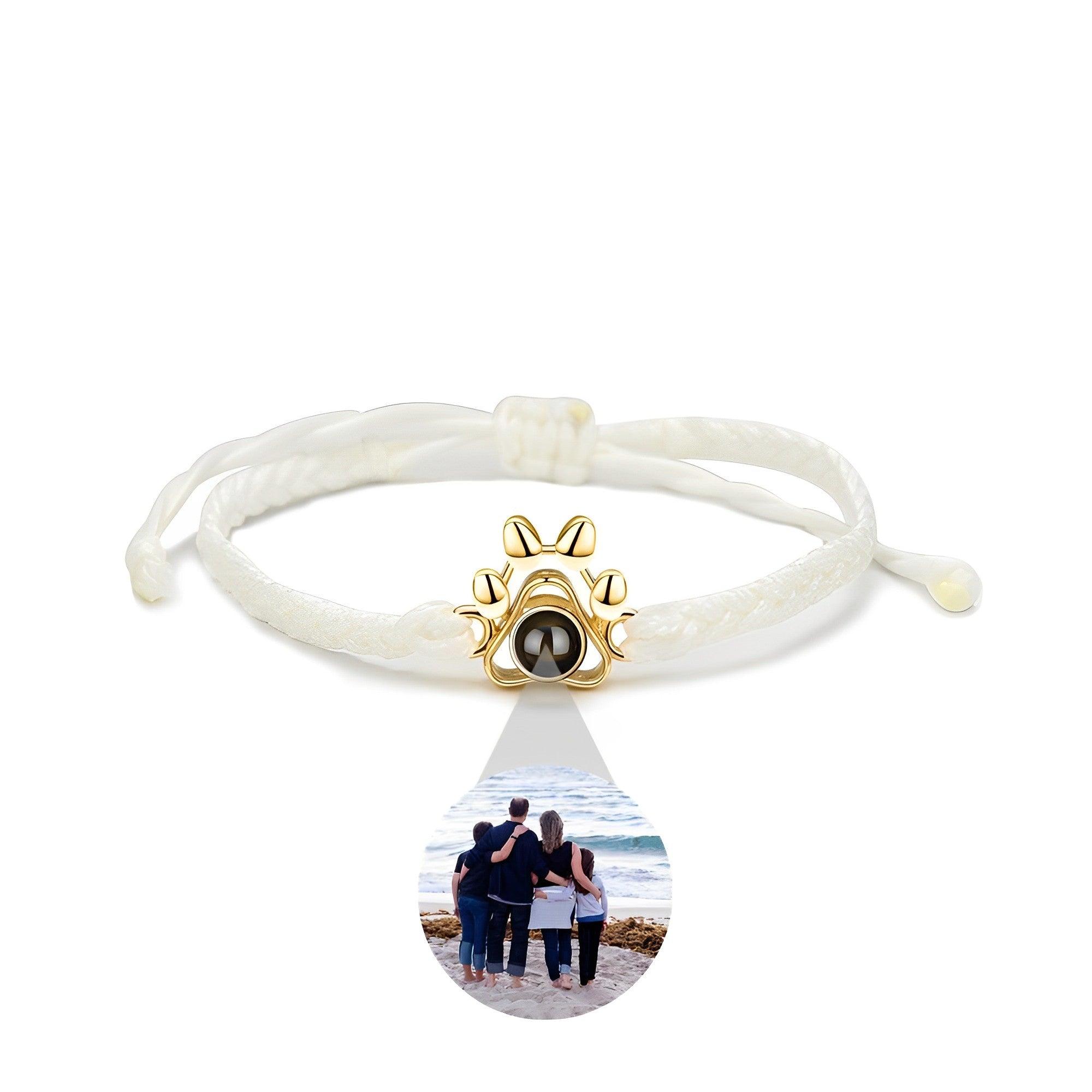 Eternity's Paw Photo Bracelet - Elegant Eternity