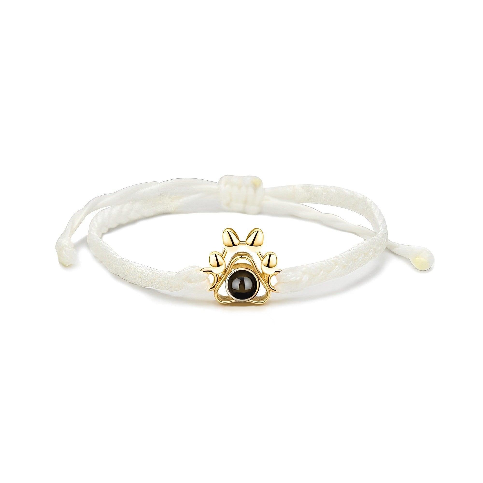Eternity's Paw Photo Bracelet - Elegant Eternity