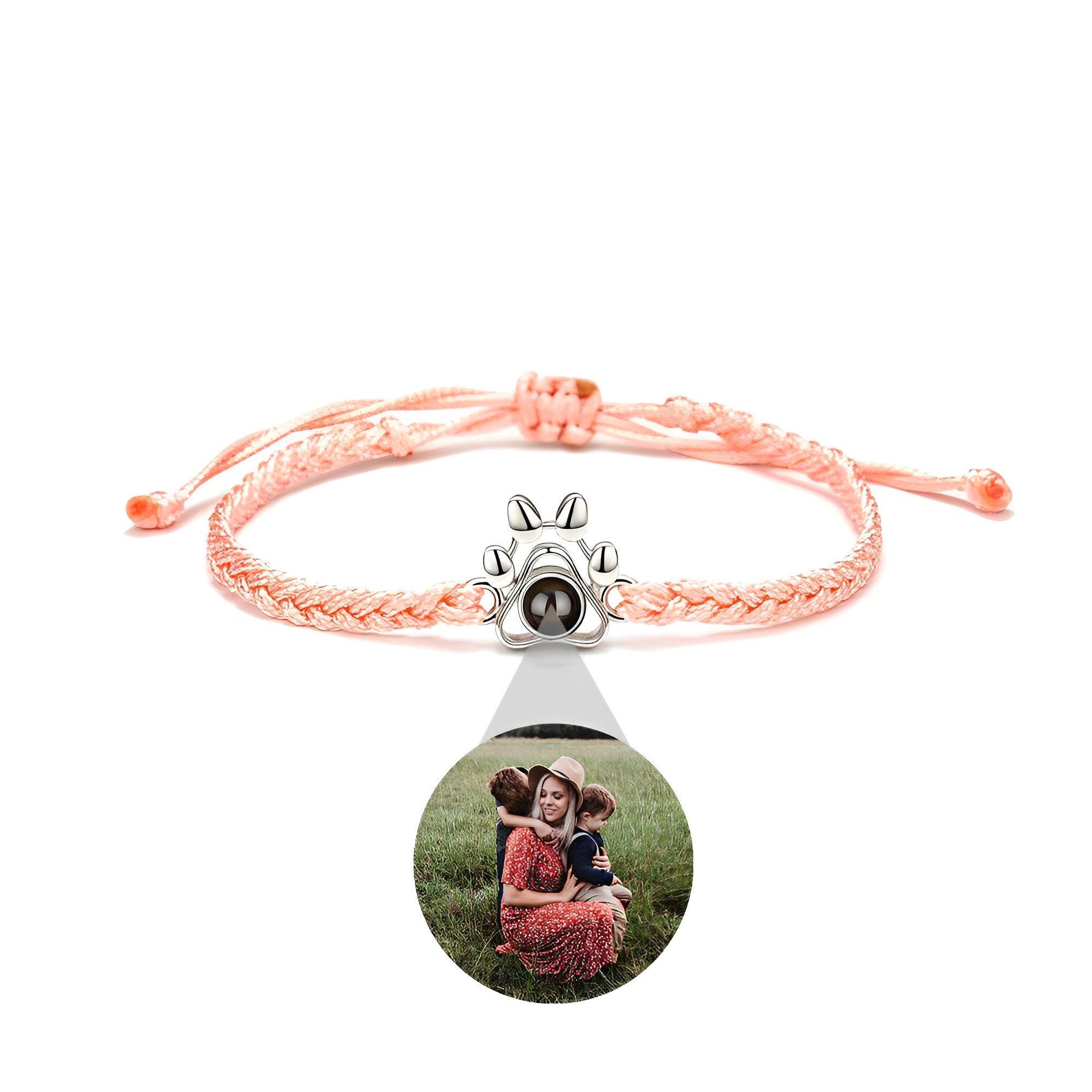 Eternity's Paw Photo Bracelet - Elegant Eternity