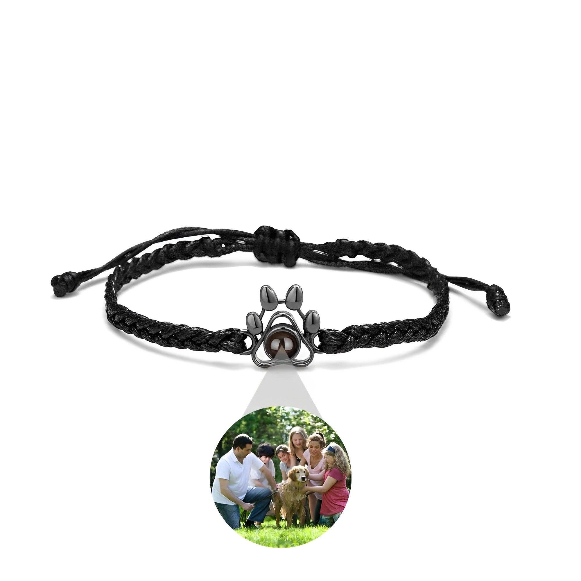 Eternity's Paw Photo Bracelet - Elegant Eternity
