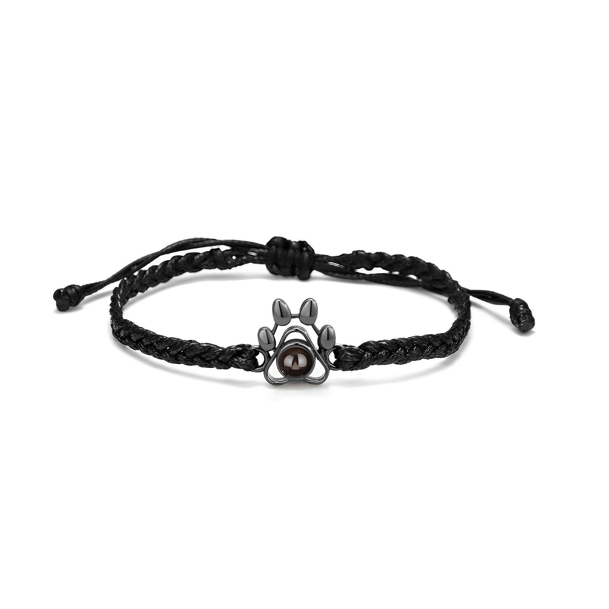 Eternity's Paw Photo Bracelet - Elegant Eternity