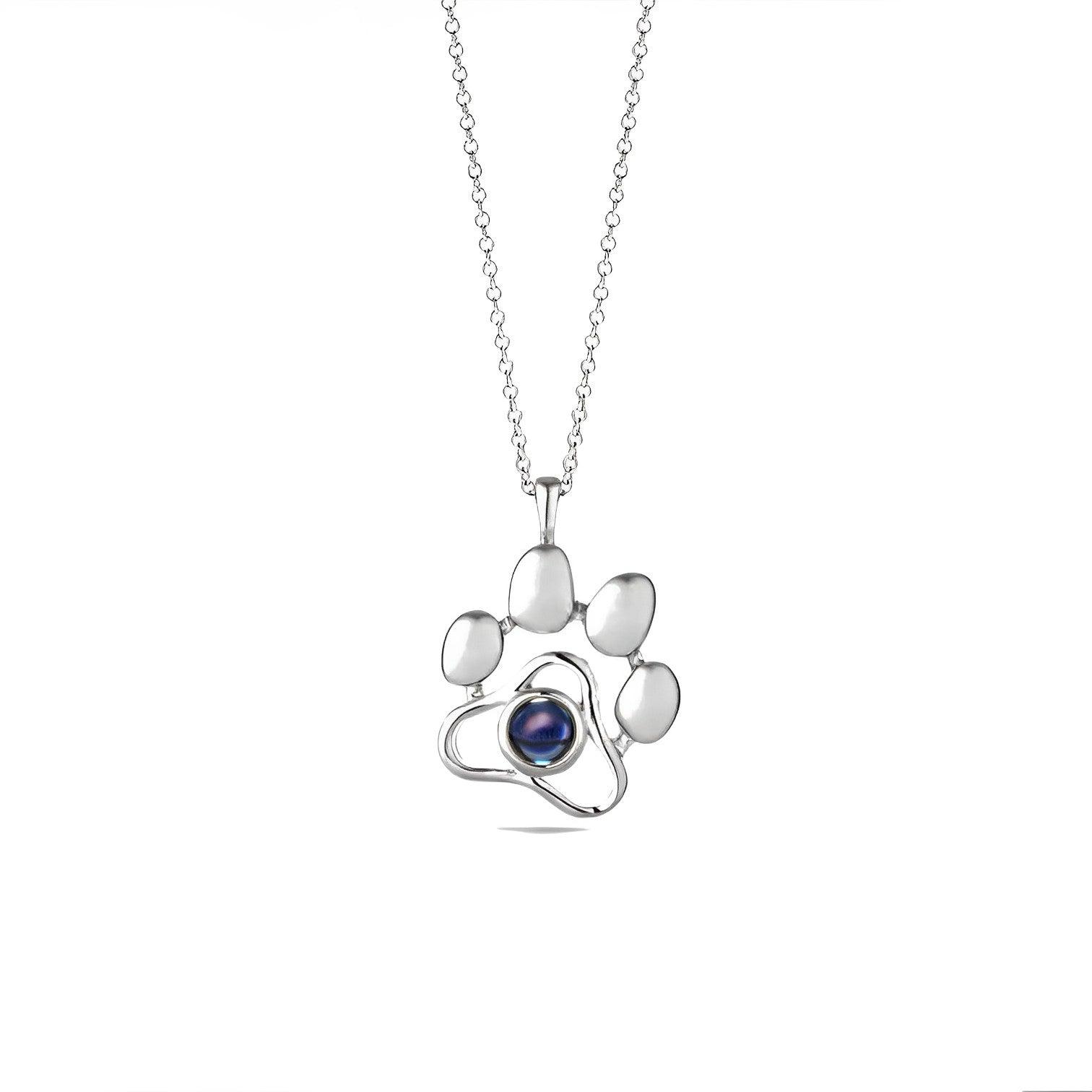 Eternity's Paw Photo Necklace - Elegant Eternity