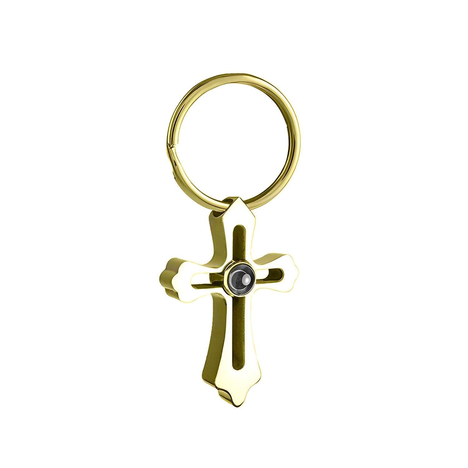 Eternity's Tenet Photo Keychain - Elegant Eternity
