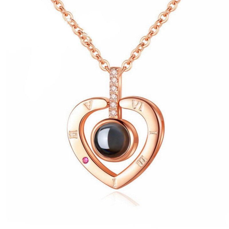 Eternity's Timeless Love Photo Necklace - Elegant Eternity