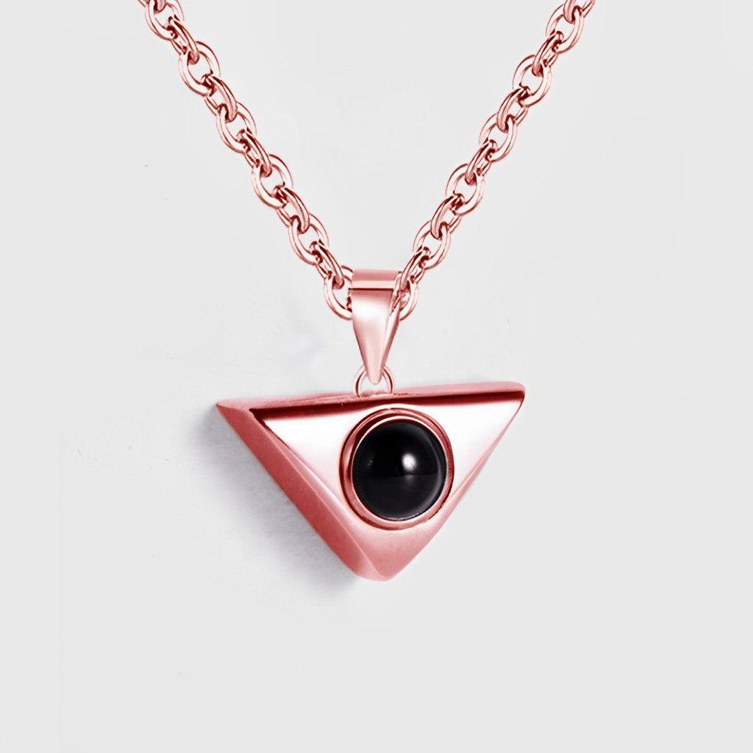 Eternity's Trinity Photo Necklace - Elegant Eternity