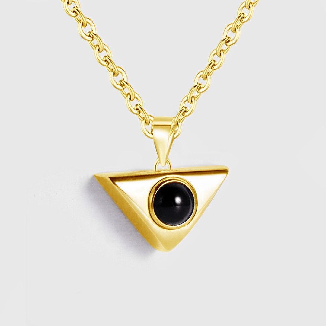 Eternity's Trinity Photo Necklace - Elegant Eternity