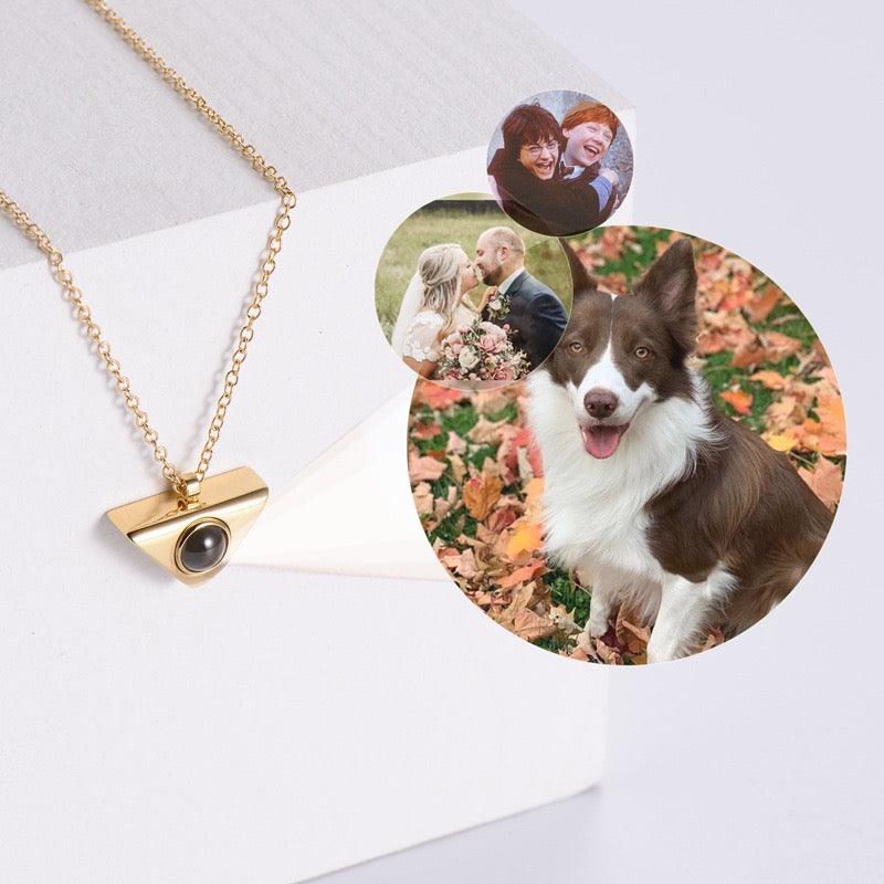 Eternity's Trinity Photo Necklace - Elegant Eternity