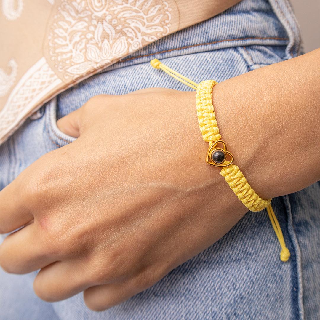 Eternity's Love Spark Photo Bracelet - Elegant Eternity