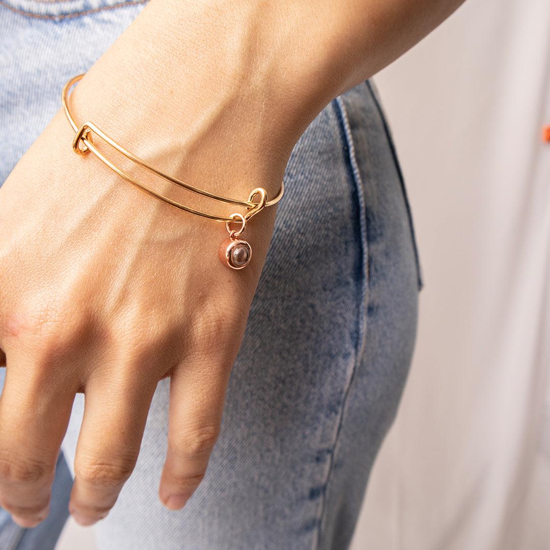 Eternity's Radiance Photo Bangle - Elegant Eternity