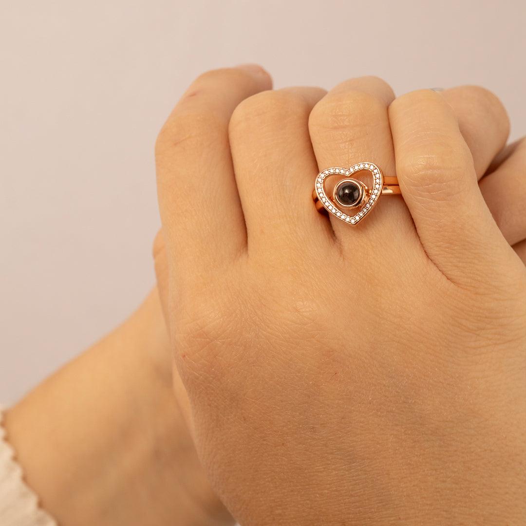 Eternity's Twilight Photo Ring - Elegant Eternity