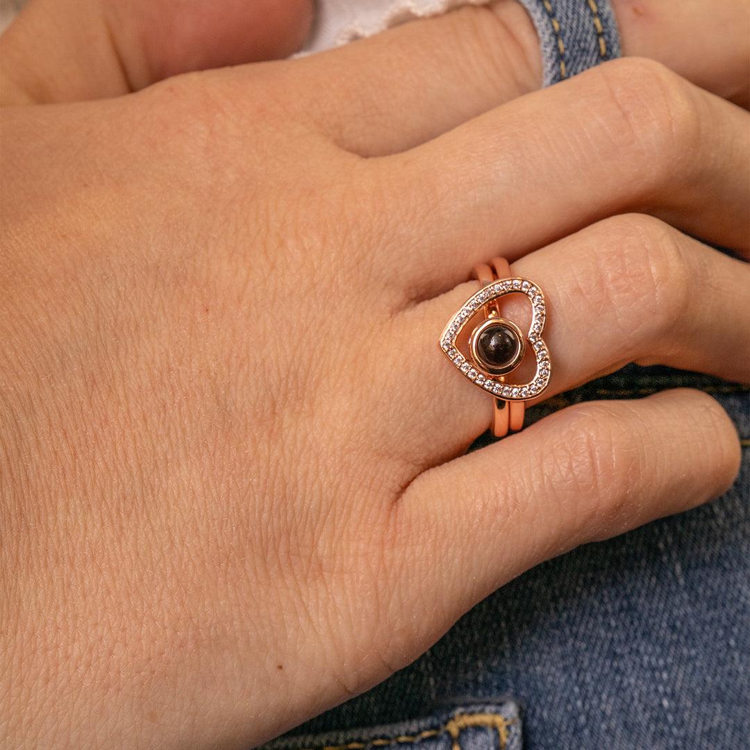 Eternity's Twilight Photo Ring - Elegant Eternity